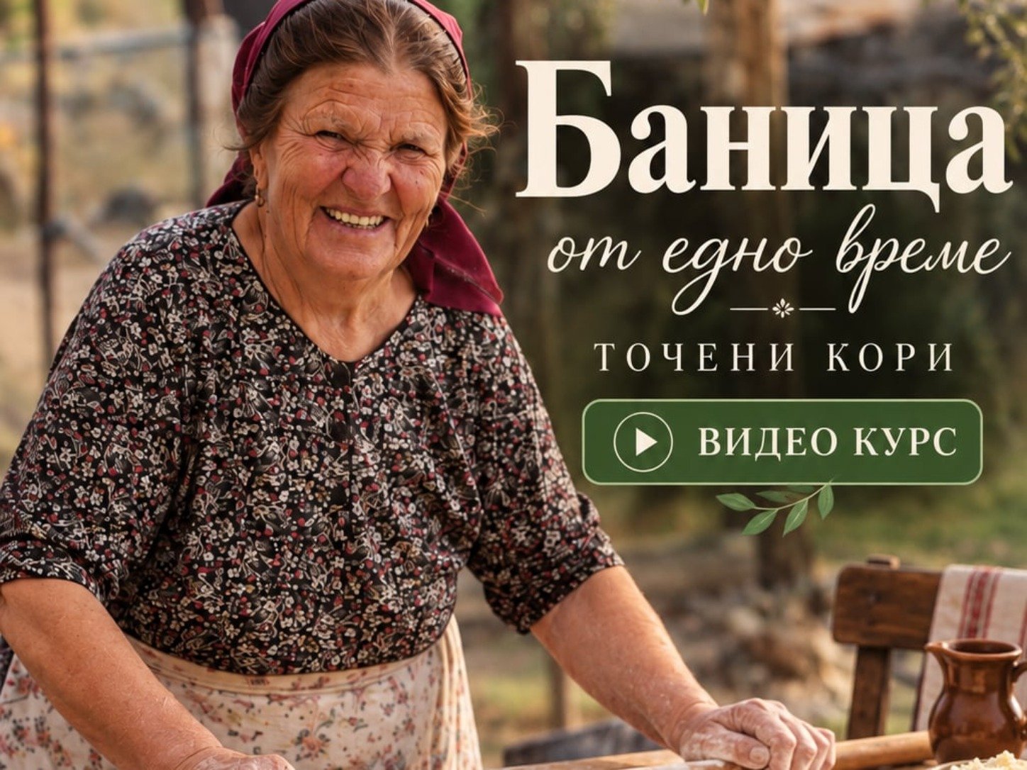 Баба точи кори - видео курс „Баница от едно време“